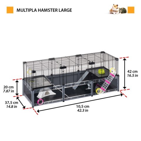 FERPLAST Multipla Hamster Large 107,5x37,5x H 42cm