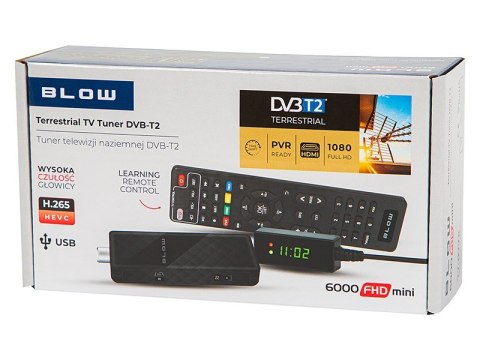 BLOW TUNER DVB-T2 6000FHD MINI H.265
