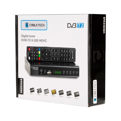 Tuner DVB-T2 H.265 HEVC Cabletech