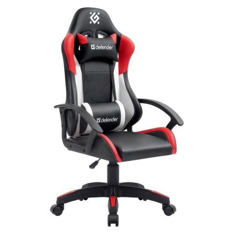 DEFENDER FOTEL CRATER CZERWONO-CZARNY GAMING