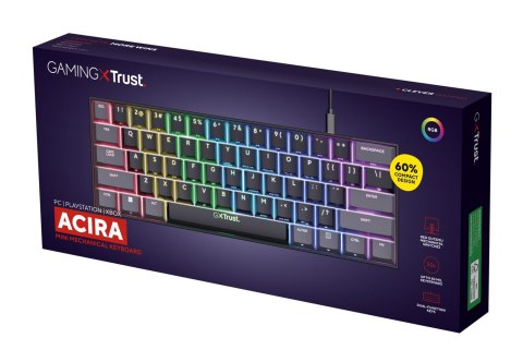 Klawiatura gamingowa TRUST GXT867 Acira Black