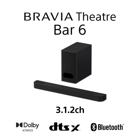 Soundbar Sony HTB600.CEL 3.1.2 kan. 350W Bluetooth 5.3 Dolby Atmos Czarny