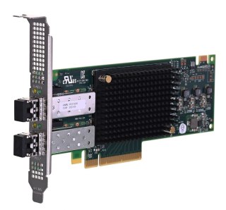 Broadcom (Emulex) Fibre Channel HBA 2xPort 32GFC Short Wave Optical LC SFP+ PCIe Gen3 x8 Gen6 LPe32002-M2