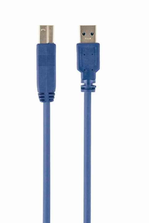 Kabel GEMBIRD CCP-USB3-AMBM-10 (USB 3.0 M - USB 3.0 Typu B M; 3m; kolor niebieski)