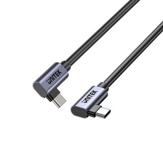 UNITEK KABEL USB-C KĄTOWY 90°/90° PD 100W M/M 0,5M