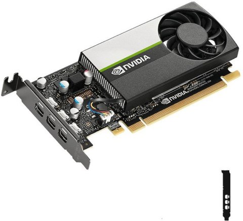 Karta graficzna Nvidia T400 4GB, GDDR6, 3x mini DisplayPort, 30W,PCI Gen3 x16, FH ATX bracket (WYPRZEDAŻ)