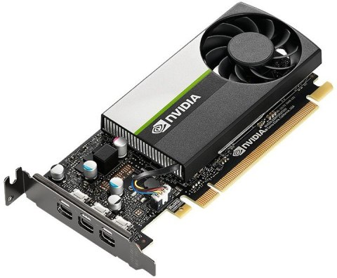 Karta graficzna Nvidia T400 4GB, GDDR6, 3x mini DisplayPort, 30W,PCI Gen3 x16, FH ATX bracket (WYPRZEDAŻ)