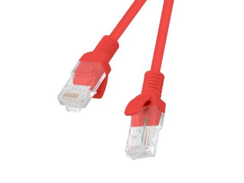 Patchcord UTP Lanberg PCU6-10CC-0200-R (RJ45 - RJ45 ; 2m; UTP; kat. 6; kolor czerwony)