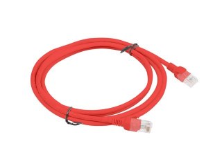 Patchcord UTP Lanberg PCU6-10CC-0200-R (RJ45 - RJ45 ; 2m; UTP; kat. 6; kolor czerwony)