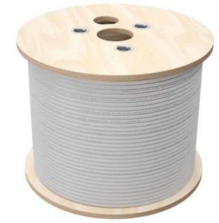 Q-LANTEC Kabel U/UTP kat.6, sieciowy, skrętka, LSOH, B2ca 4PR, 1Gb/s (10Gb/s do 55m), szary, 500m (KIU6LSOH500BQ)