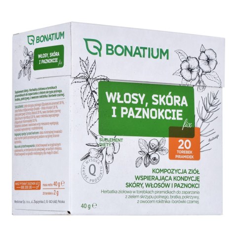 Bonatium Herbatka ziołowa Włosy, skóra i paznokcie Fix 20szt.