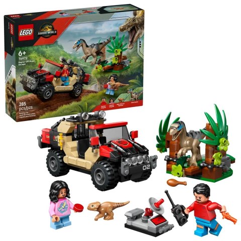 Lego 76972 Jurassic World - Ucieczka terenówką przed raptorem