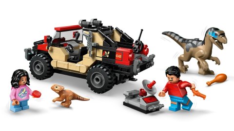Lego 76972 Jurassic World - Ucieczka terenówką przed raptorem