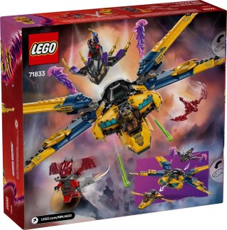 LEGO NINJAGO 71833 Ras i burzowy superodrzutowiec Arina