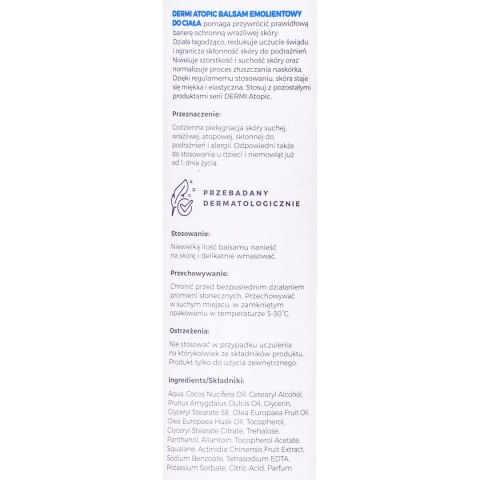 DERMI Atopic Balsam emolientowy do ciała 400 ml