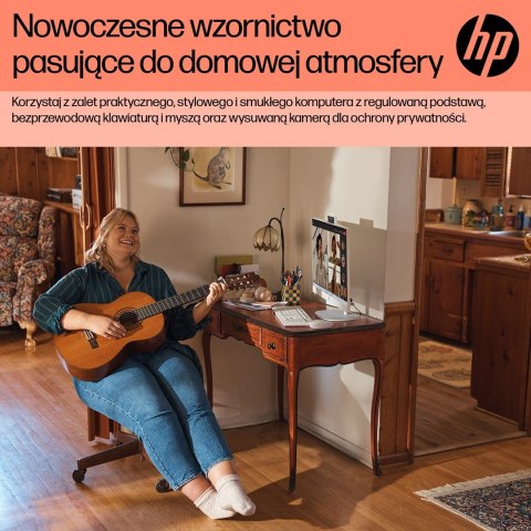 HP AiO 24-cr0312nw Ryzen 5 7520 23.8" FHD IPS 250nits AG 16GB DDR5 SSD512 Radeon 610M Cam720p kB+Mouse Win11 Shell White 2Y