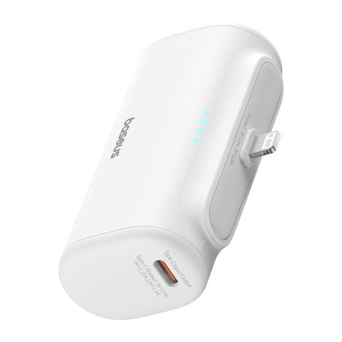 Powerbank Baseus Compact IP 5000mAh 20W USB-C/Lightning (biały)