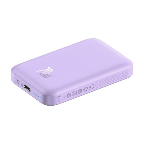 Powerbank Baseus Magnetic Mini 6000mAh (fiolet)