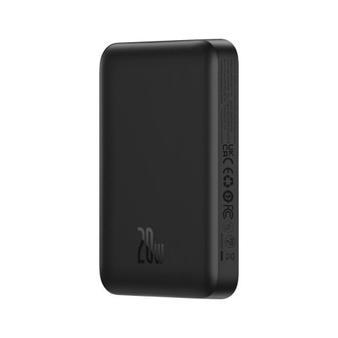 Powerbank Baseus Magnetic Mini Air Wireless 10000mAh 20W+kabel USB C-USB C (czarny)
