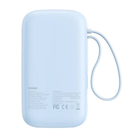 BASEUS POWERBANK QPOW2 20000MAH 30W (NIEBIESKI)