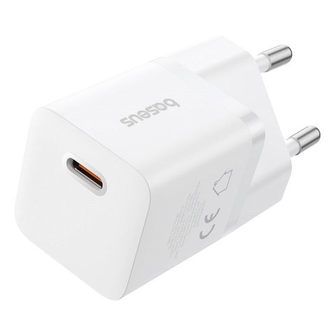 Ładowarka Baseus GaN5 mini 1C 25W+kabel USB-C biały