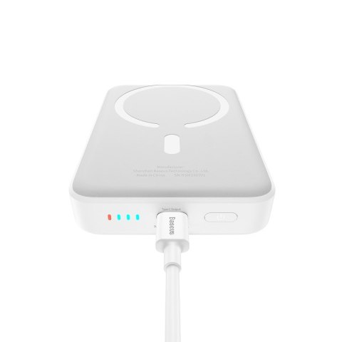 Powerbank Baseus Magnetic Mini Air Wireless 10000mAh 20W+kabel USB C-USB C (biały)