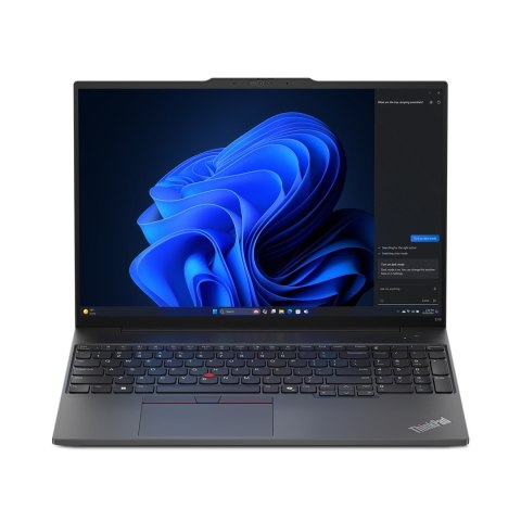 Lenovo ThinkPad E16 G2 Core Ultra 5 125U 16.0"WUXGA IPS 300nits AG 16GB DDR5 SSD512 Arc 57Wh W11Pro 3Y OnSite Graphite Black (WY