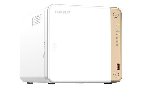 Qnap TS-462-4G, Tower, 4 x 2.5"/3.5" SATA , Intel Celeron N4505 2C/2T, 4 GB DDR4 onboard not expandable, 1 x 2.5GbE, External ad