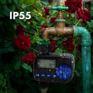 GREENBLUE ELEKTRONICZNY STEROWNIK NAWADNIANIA, ZASILANIE 2X1,5V AA GB390