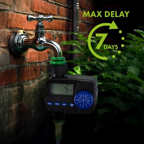 GREENBLUE ELEKTRONICZNY STEROWNIK NAWADNIANIA, ZASILANIE 2X1,5V AA GB390