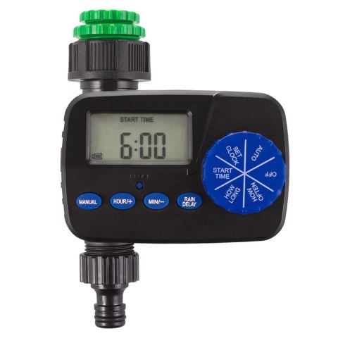 GREENBLUE ELEKTRONICZNY STEROWNIK NAWADNIANIA, ZASILANIE 2X1,5V AA GB390