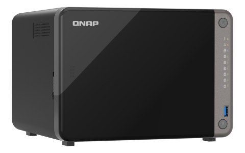 Qnap TS-AI642-8G, Tower, 6 x 2.5"/3.5" SATA, 8-core ARM Cortex 64-bit, onboard 8GB (not expandable), 1 x 2.5GbE + 2 x GbE, Exter