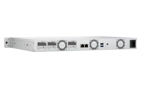 Qnap TS-h765eU-8G ,1U RACK, 4 x 2.5"/3.5" SATA + 3 x E1.S/PCIe M.2 2280, Intel Atom x7405C, 8GB DDR5 (Max. 16GB), 2 x M.2 PCIe G