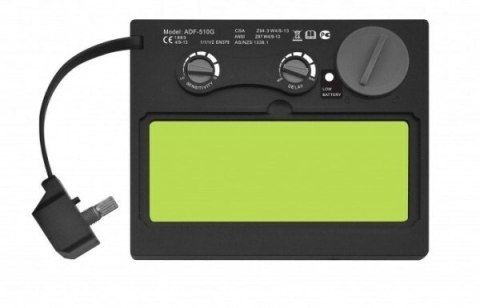 Przyłbica spawalnicza automatyczna do spawania stali, 1 szt., kolor: Czarny