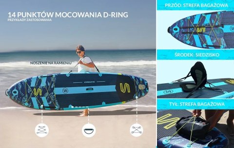 Deska SUP SKATINGER Asiaticus 350x89x15 cm Yoga