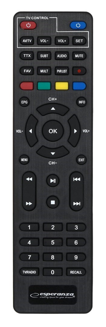 ESPERANZA TUNER DVB-T2 H.265/HEVC EV106P