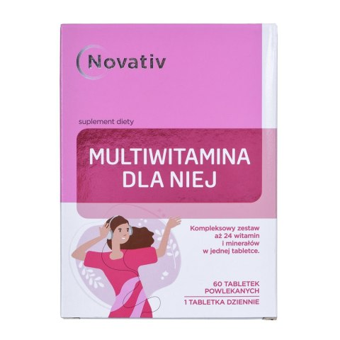 Novativ Multiwitamina dla Niej, 60 tabletek powlekanych