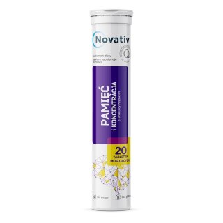 Novativ Pamięć i koncentracja tabletki musujące 20 szt