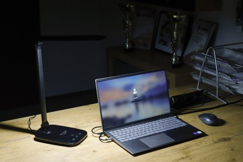 MONTIS MT042-BK LAMPKA BIURKOWA LED CZARNA 230V + USB