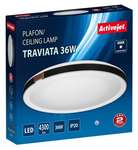 Plafon LED Activejet AJE-TRAVIATA 36W (WYPRZEDAŻ)