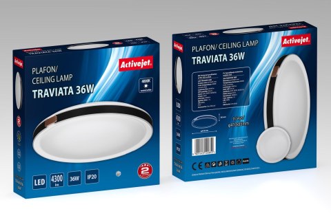 Plafon LED Activejet AJE-TRAVIATA 36W (WYPRZEDAŻ)