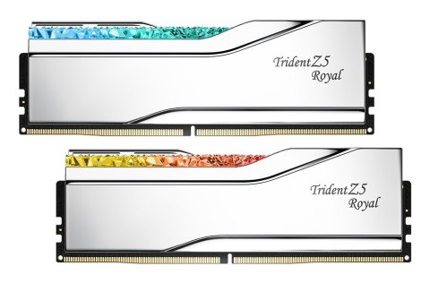 G.SKILL TRIDENT Z5 ROYAL RGB DDR5 2X32GB 6800MHZ CL34 SILVER F5-6800J3445G32GX2-TR5S