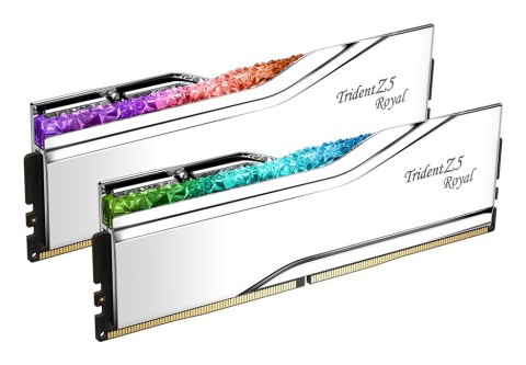 G.SKILL TRIDENT Z5 ROYAL RGB DDR5 2X32GB 6800MHZ CL34 SILVER F5-6800J3445G32GX2-TR5S