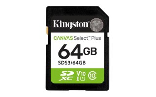 KINGSTON SDXC 64GB Canvas Select Plus Gen3 100MB/s