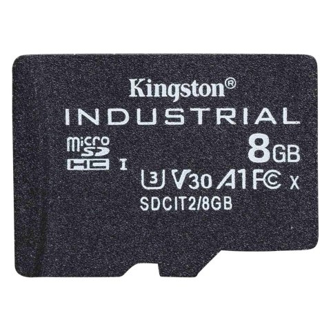 KINGSTON microSDHC 8GB Industrial C10 A1 pSLC Card
