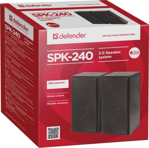 DEFENDER GŁOŚNIKI SPK-240 6W 2.0 USB 65224