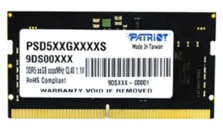 Patriot SO-DIMM DDR5 16GB 5600MHz 1 Rank Bulk