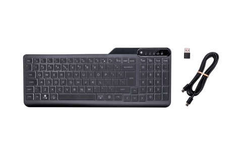 Klawiatura HP 400 Backlit Wired Keyboard przewodowa czarna 7N7C0AA