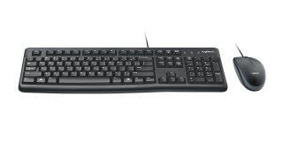 Zestaw klawiatura + mysz Logitech MK120 920-002562 (membranowa; USB 2.0; (US); kolor czarny; optyczna; 1000 DPI)