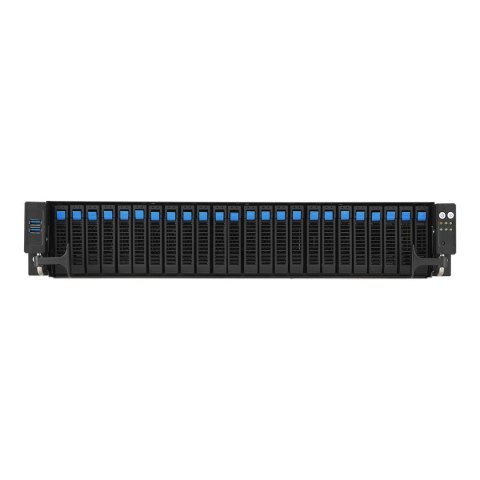 Platforma Asus Rack (2U) RS520A-E12-RS24U AMD Epyc 9004 (16x NVMe, 8x SATA/SAS, 2xM.2, 2xGPU, 2x10Gbe, IPMI, 1+1 1600W) (WYPRZED